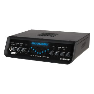 Left angle view of Acoustic B1000HD Class-D Bass Head