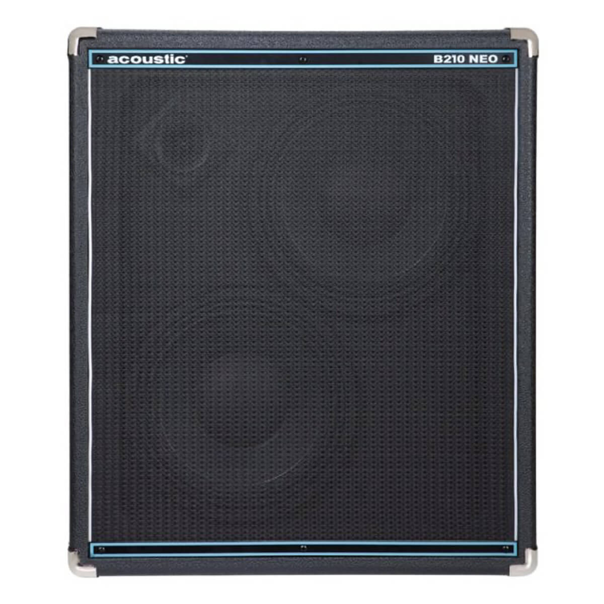 Front view of Acoustic B210 NEO 400 W 2×10″ Neodymium Bass Guitar Cabinet