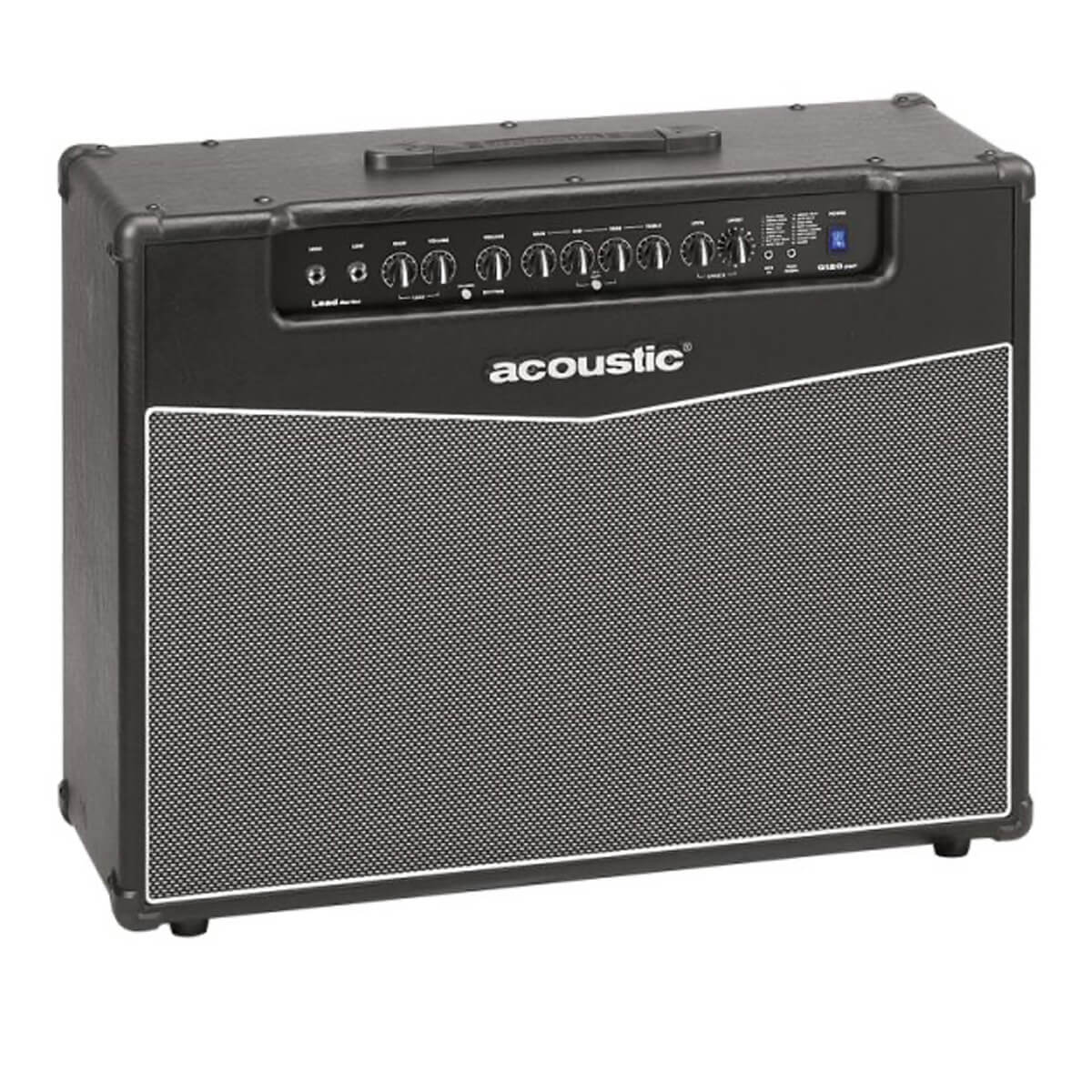 Right angle view of Acoustic G120 DSP 120 W Guitar Amp Combo w/16 DSP Effects