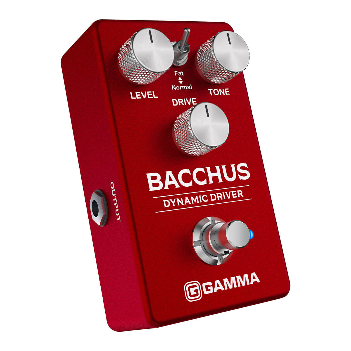 Gamma Bacchus dynamic driver pedal angled right.