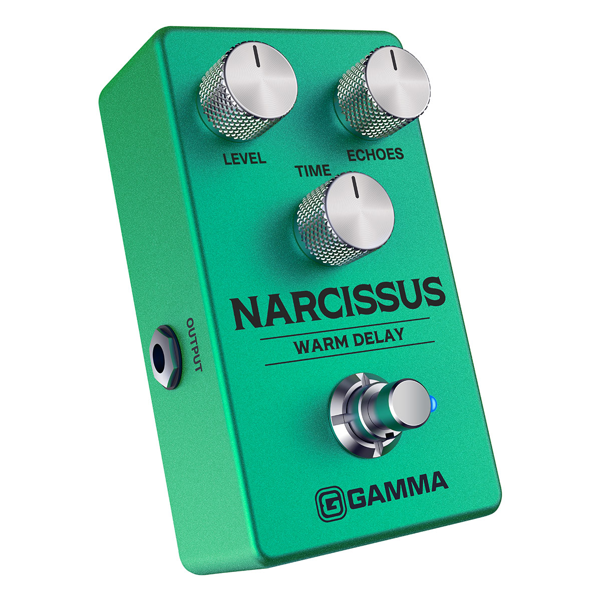 Gamma Narcissus warm delay pedal angled right.