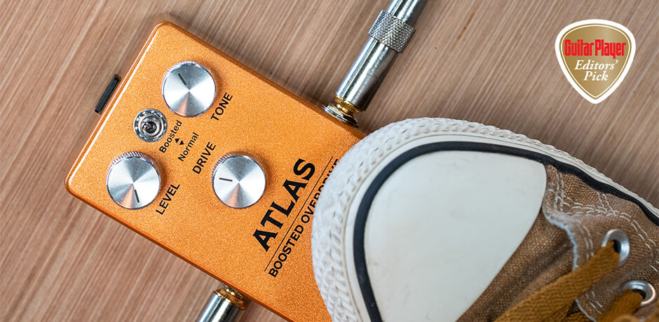 GAMMA Atlas Boosted Overdrive Pedal with Guitar Player Editors' Pick award