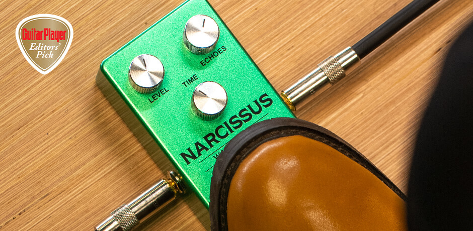 GAMMA Narcissus Warm Delay Guitar Pedal with Guitar Player Editors' Pick award
